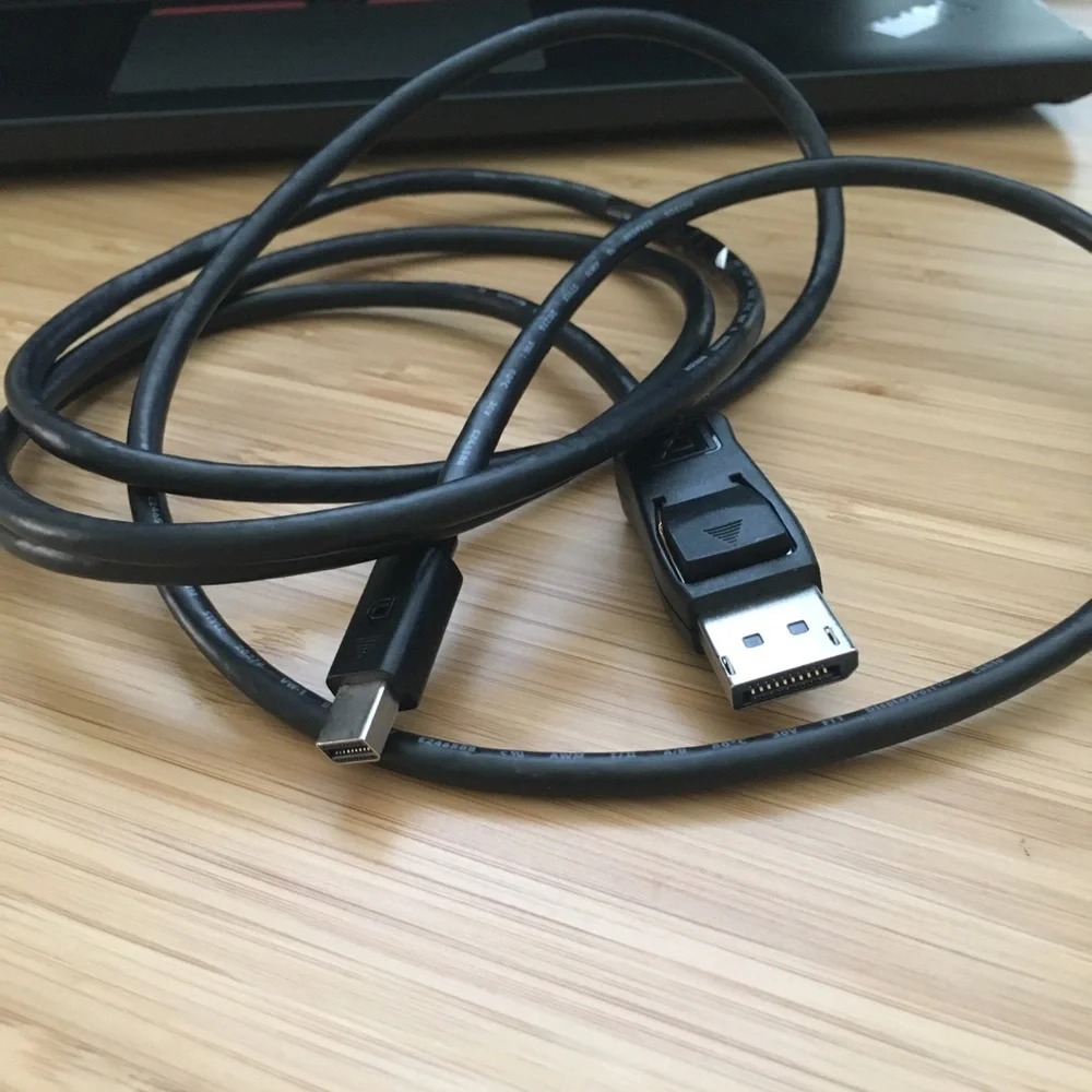 LP DisplayPort to Mini DisplayPort Cable Black | 6 Feet Long